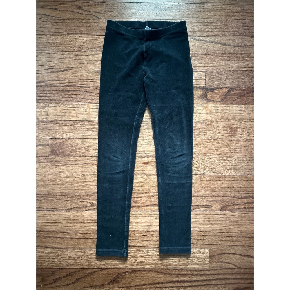 Hanna Andersson‎ black velour leggings girls size 8